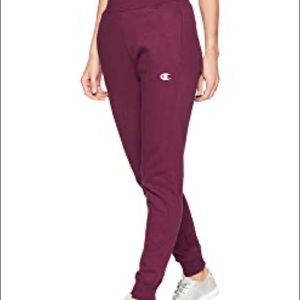 burgundy champion sweatpants